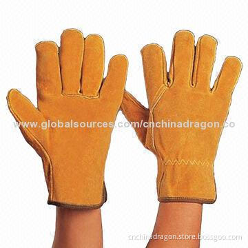 Driver Gloves, Shirred Elastic, Cloth Hemmed Cuff